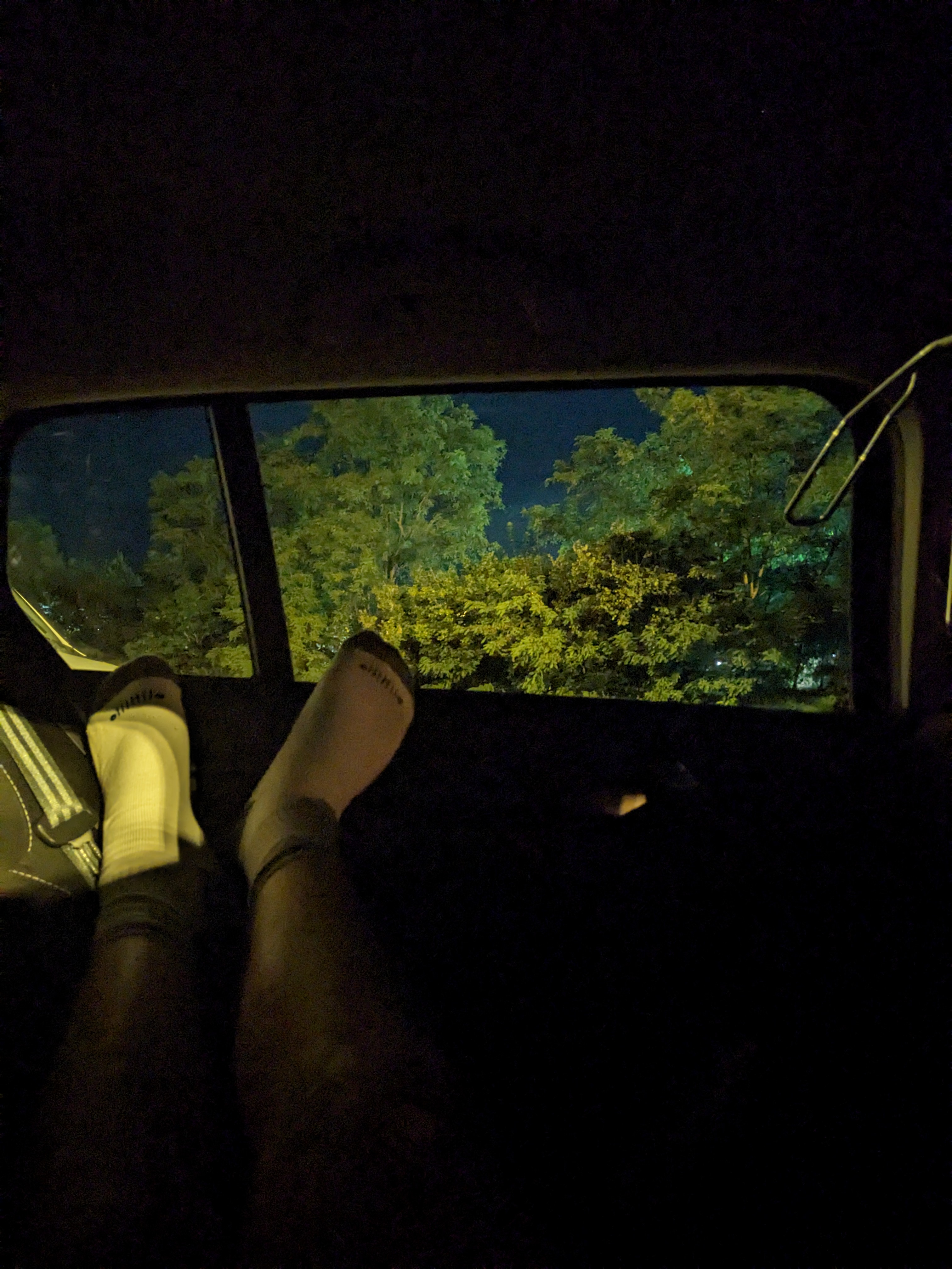 Sleeping in the car