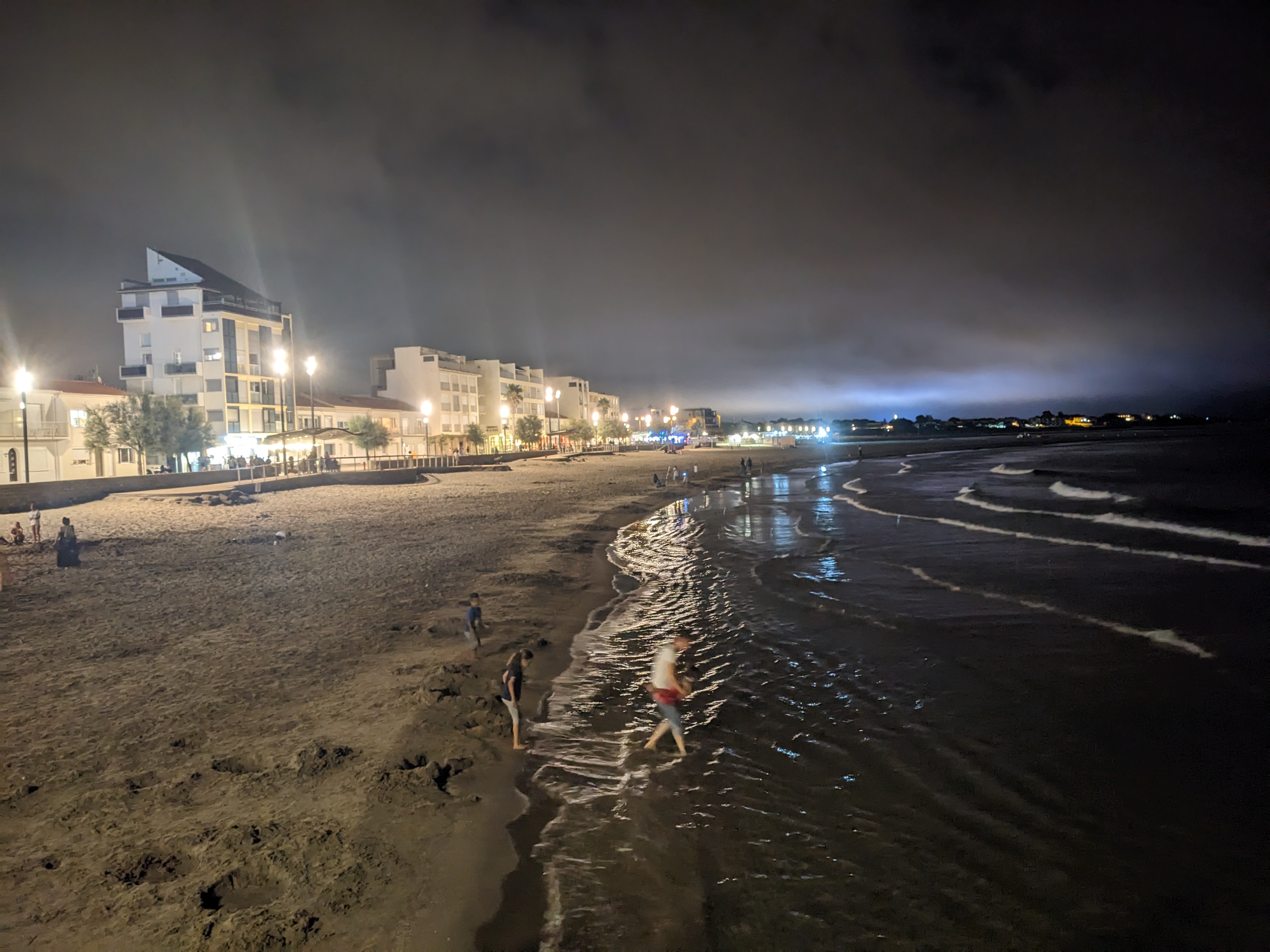 Plage du Graud'Agde by night